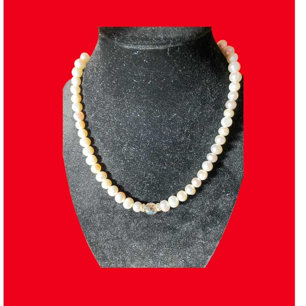 Fresh water pearls choker